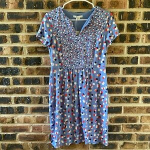 NWT Boden poppy patterned May Cotton mix Midi Tea Dress dress, Women’s 6p
